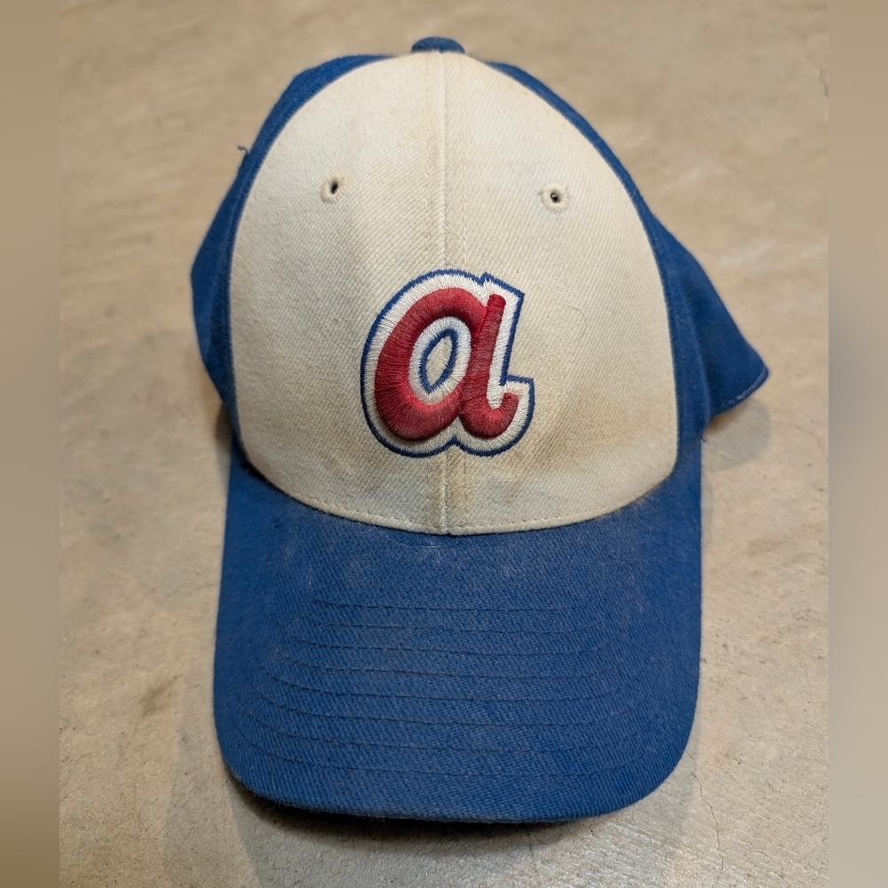 VTG American Needle Atlanta Braves Hat Men's 7 1/8 Flaws